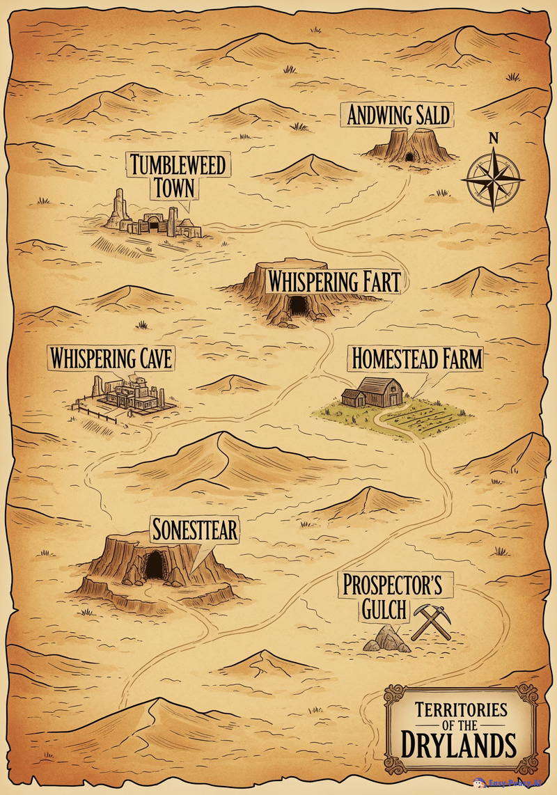Explore a Unique Western Desert Map