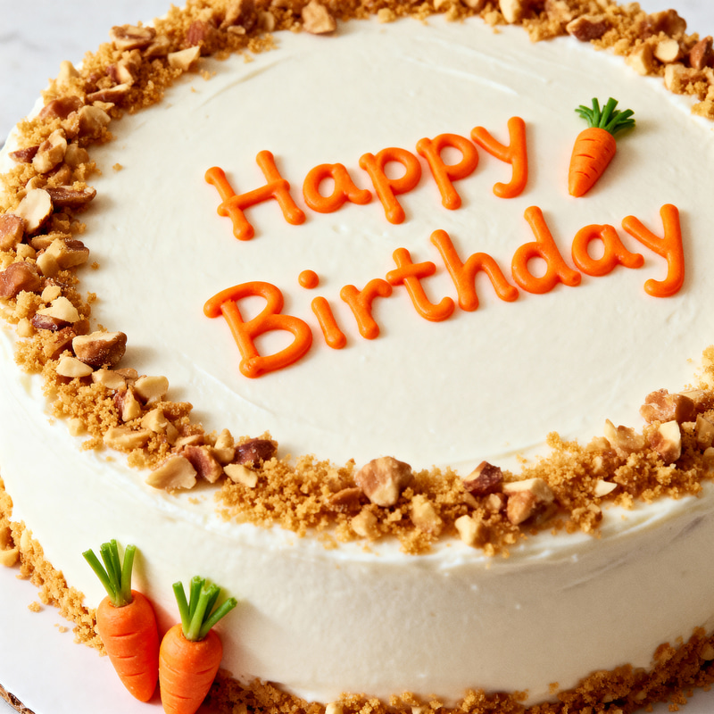 Delicious White Carrot Cake for Birthdays