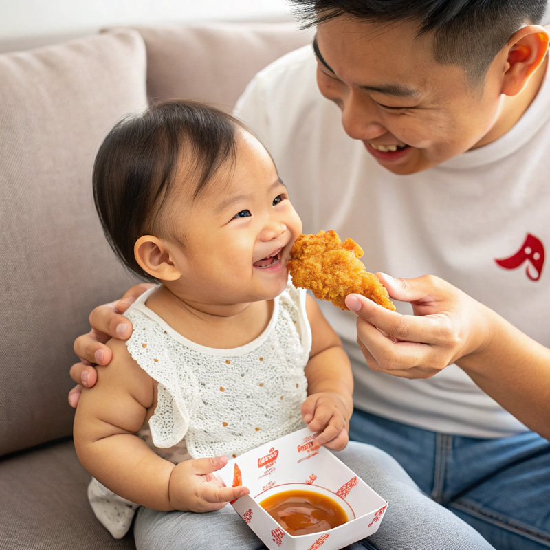 Jollibee Chicken Joy with Baby - Delightful Moments