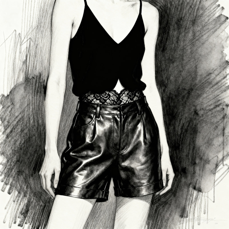 Stylish Long Leather Bermuda Shorts Design Stylish Long Leather Bermuda Shorts Design