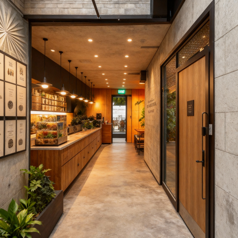 Organic Industrial Floor Plan Design