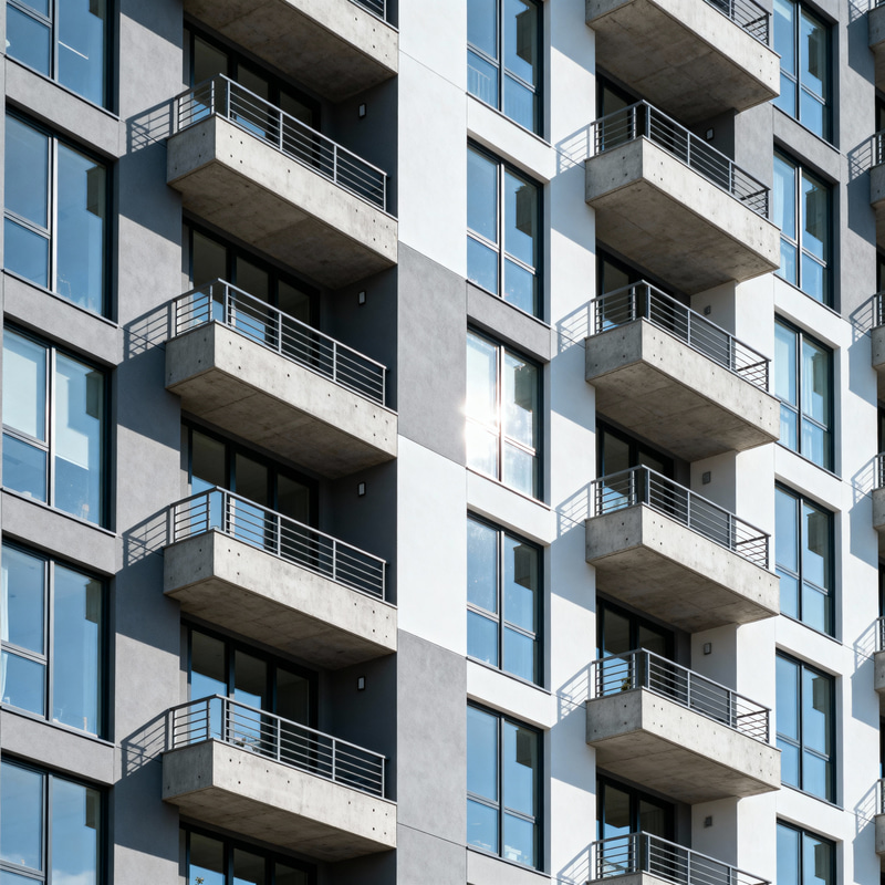 Modern Concrete Apartment Building Design