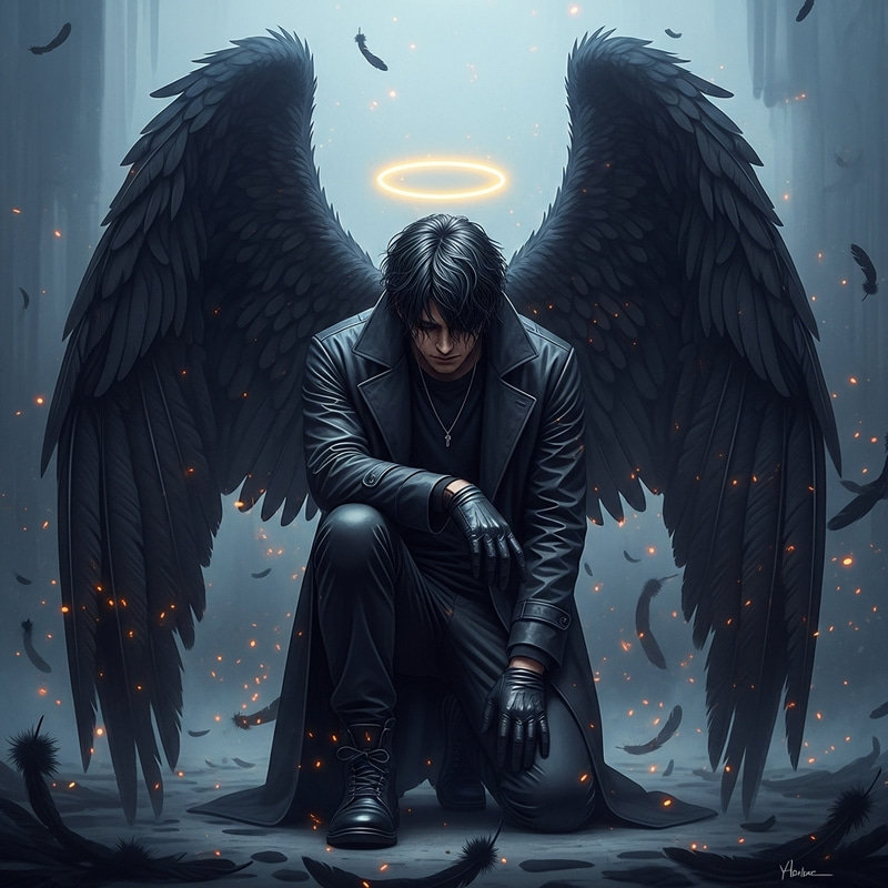 Dark Angel Digital Painting - 4K Wallpaper Dark Angel Digital Painting - 4K Wallpaper