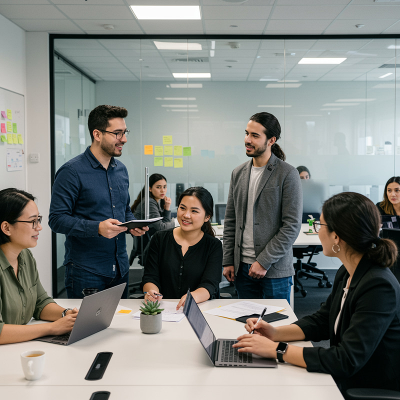 Modern Open-Space Office Collaboration Modern Open-Space Office Collaboration