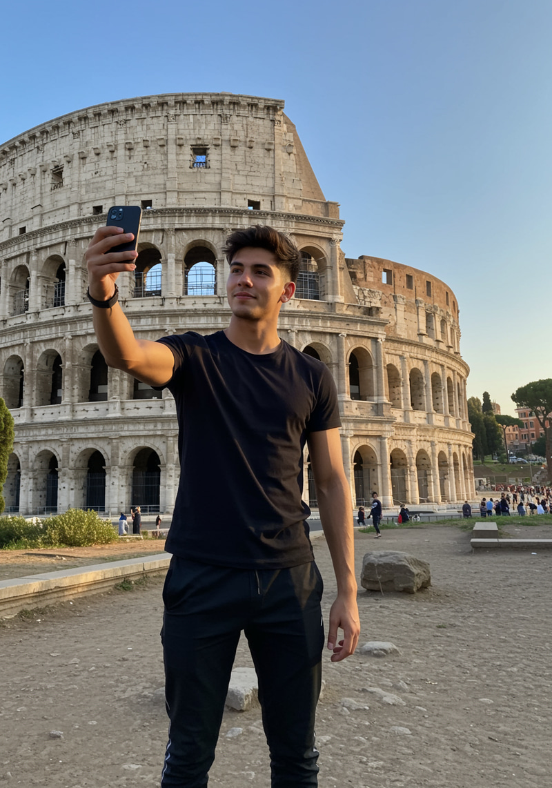 Selfie at the Colosseum: Explore Iconic Rome Moments Selfie at the Colosseum: Explore Iconic Rome Moments