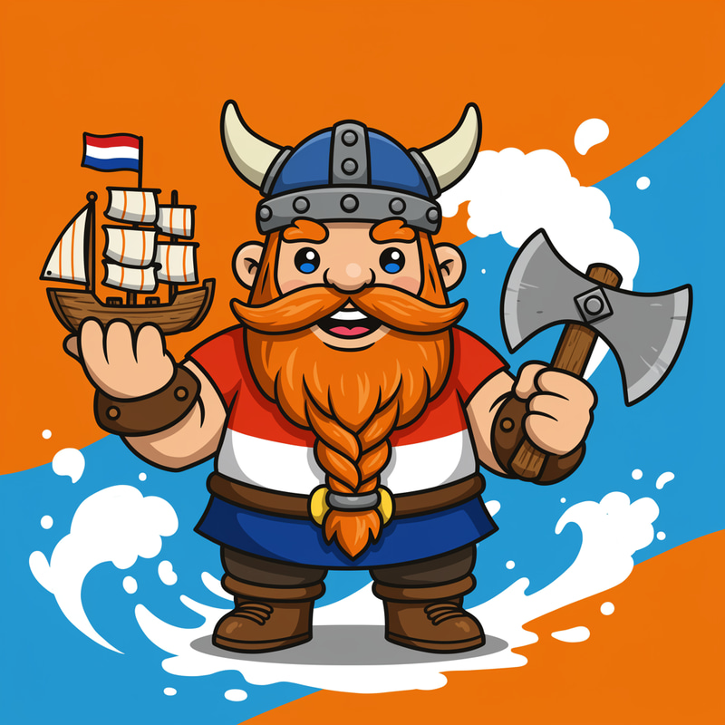 DutchViking Brand Mascot Design