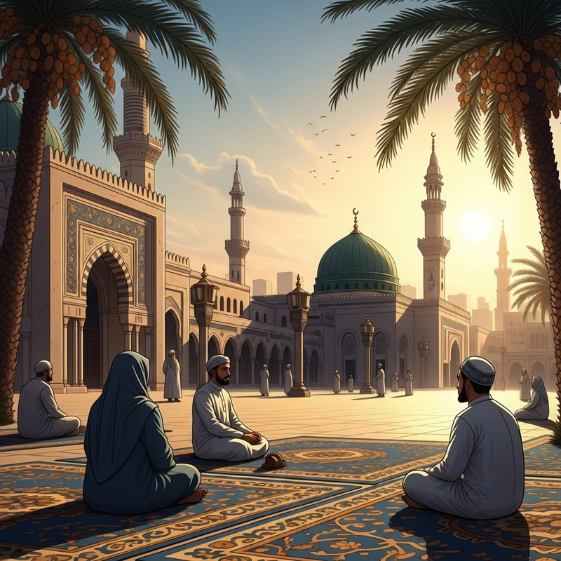 Peaceful Naat Shareef Scene in Madinah Peaceful Naat Shareef Scene in Madinah