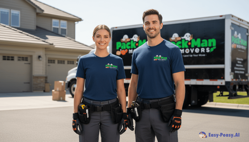 Custom Moving Company Uniforms with Logo Design Custom Moving Company Uniforms with Logo Design