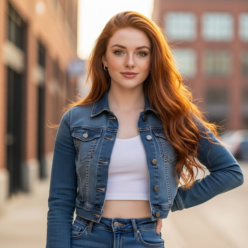 Redheaded Girl: 5'6'', 130lbs, Size 4, 34DD