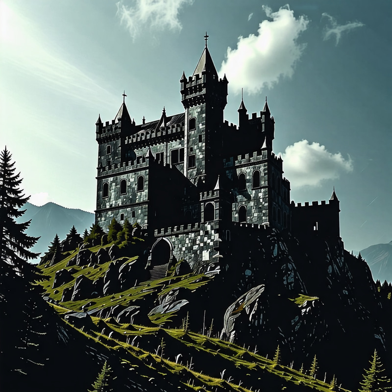 Dark Castle on Mountain | Explore the Derelict Structure Dark Castle on Mountain | Explore the Derelict Structure