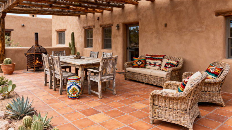 Beautiful Southwestern Outdoor Patio Furniture Arrangements Beautiful Southwestern Outdoor Patio Furniture Arrangements