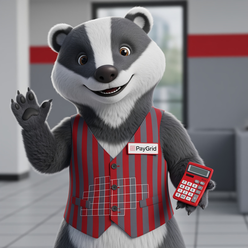 PayGrid Payroll Mascot Design