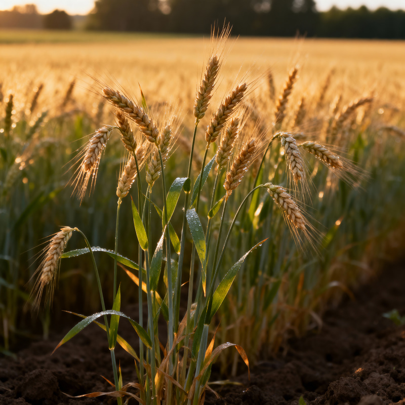 Spelt Growing in a Beautiful Field