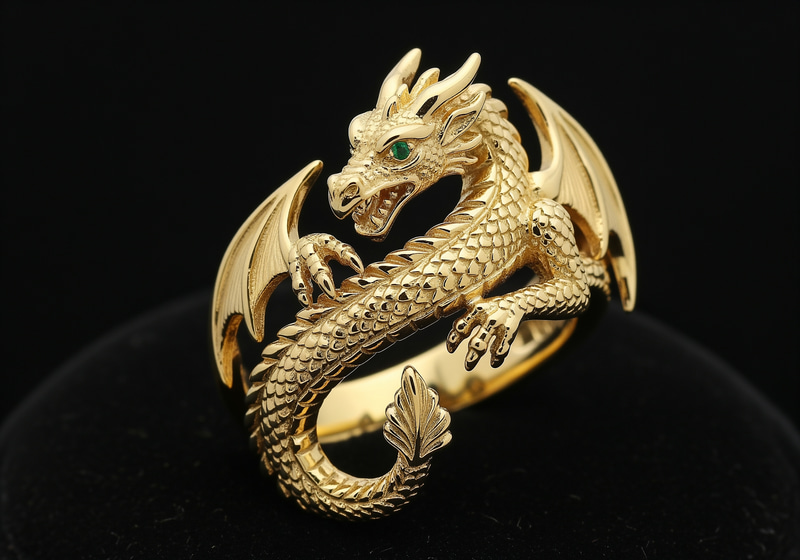 3D Dragon Ring Design for Gold Casting 3D Dragon Ring Design for Gold Casting