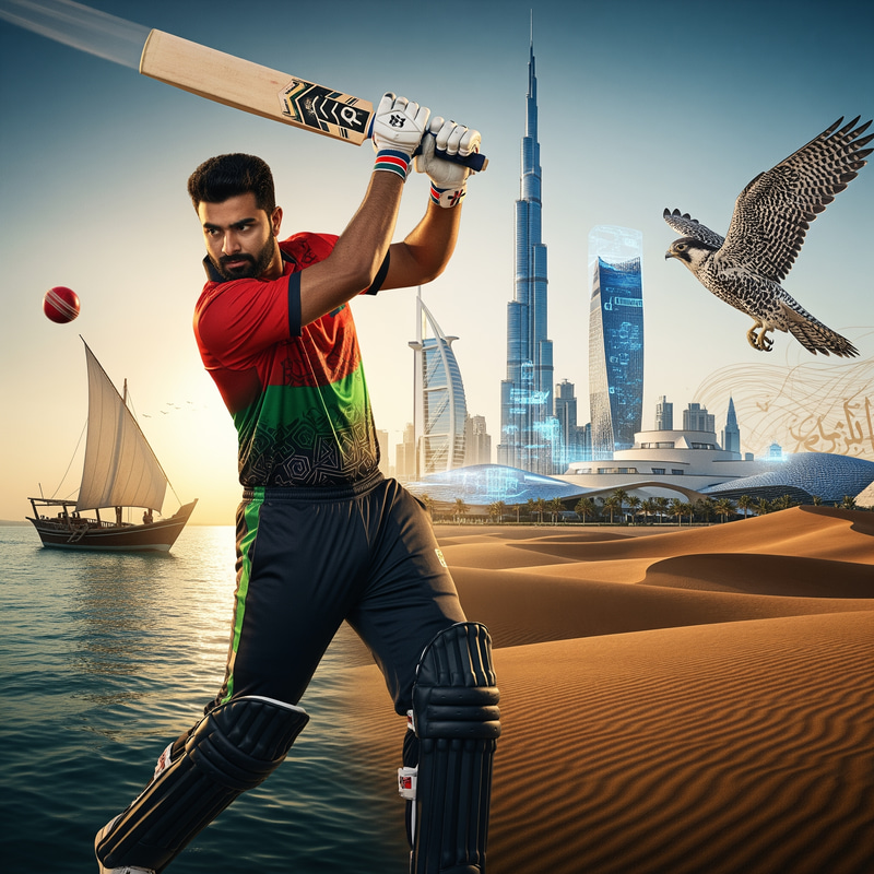 Innovative Cricketer Reflecting UAE's Culture Innovative Cricketer Reflecting UAE's Culture