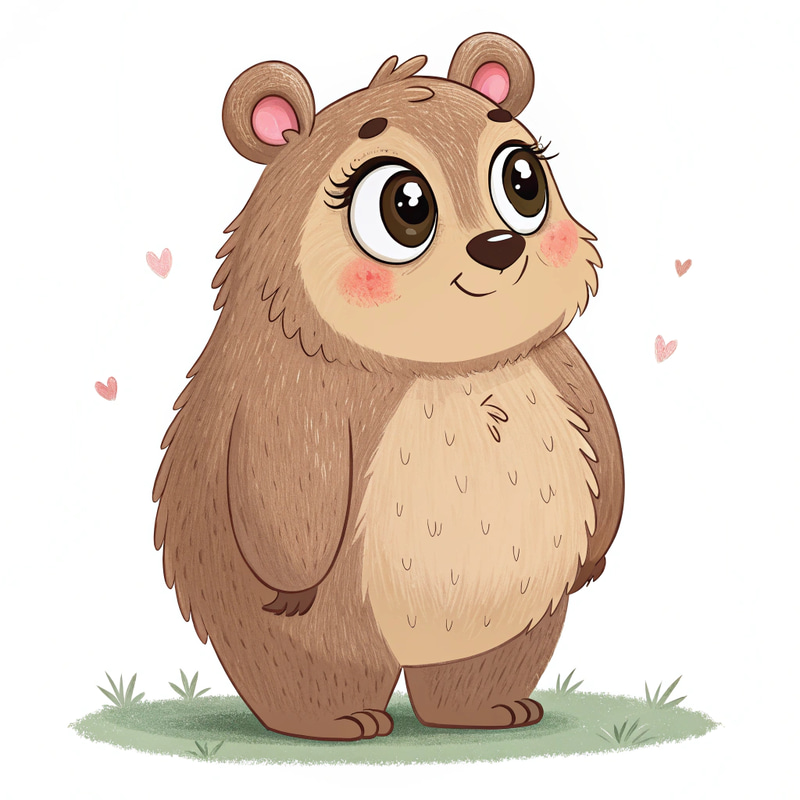 Cute Femboy Bear with Big Eyes and Thighs Cute Femboy Bear with Big Eyes and Thighs
