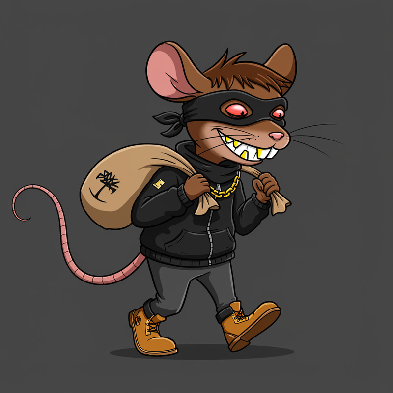 Sneaky Thief Mouse Animation - Mischief on the Move