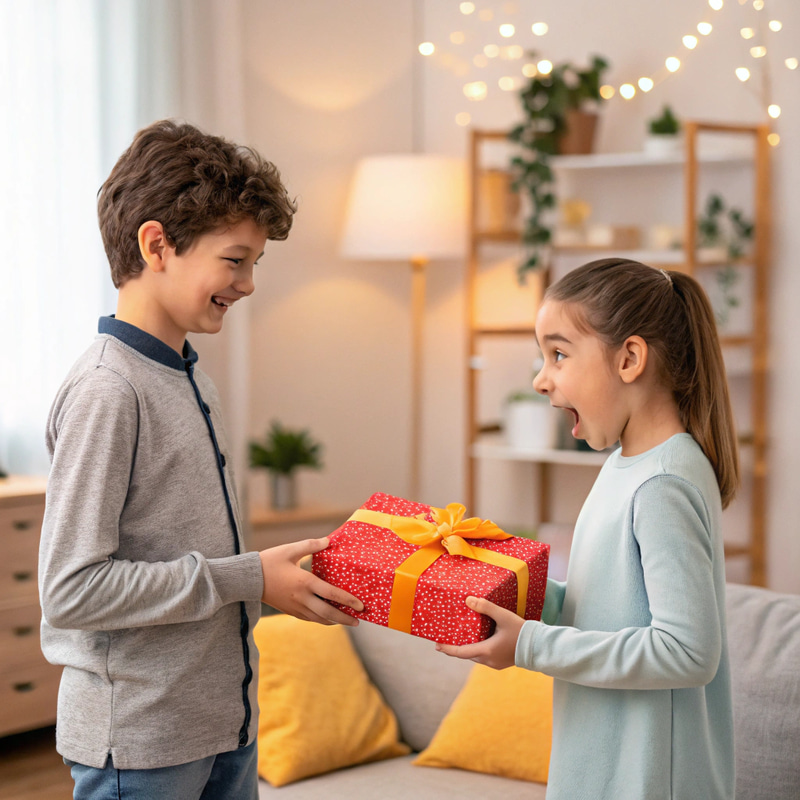 Boy Gifts Girl a Heartwarming Surprise Boy Gifts Girl a Heartwarming Surprise