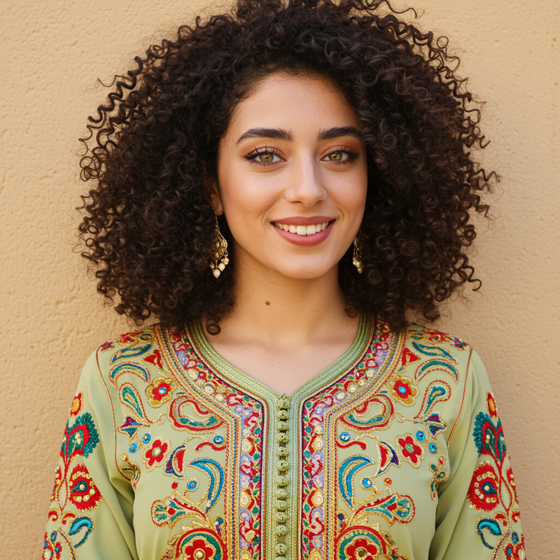 Stylish Moroccan Woman: Tradition Meets Modern Fashion Stylish Moroccan Woman: Tradition Meets Modern Fashion
