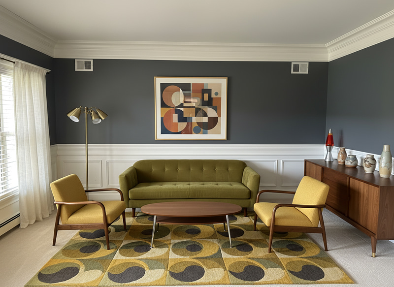 Mid-Century Modern Living Room Transformation Mid-Century Modern Living Room Transformation