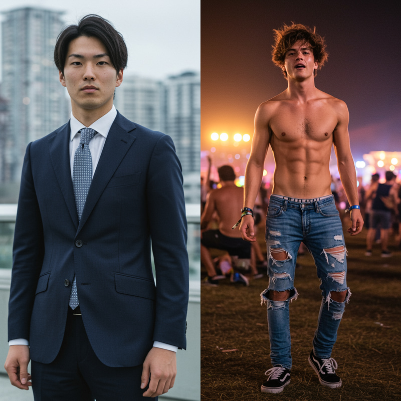 Businessman vs Party Boy: A Cultural Comparison Businessman vs Party Boy: A Cultural Comparison