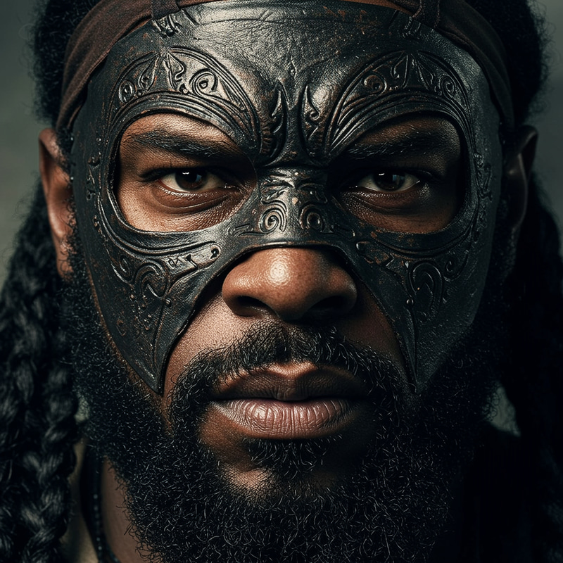 Black Pirate Face Mask - Unique Decor Black Pirate Face Mask - Unique Decor