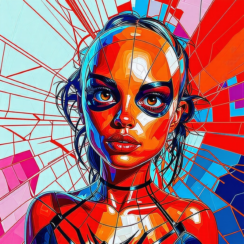 Spidergirl Pure Abstraction - Unique Artistry Spidergirl Pure Abstraction - Unique Artistry