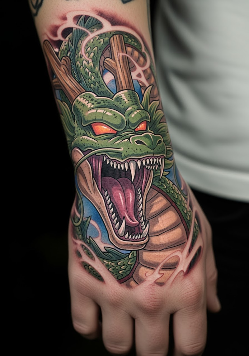 Stunning Shenlong Dragon Ball Tattoo Design Stunning Shenlong Dragon Ball Tattoo Design