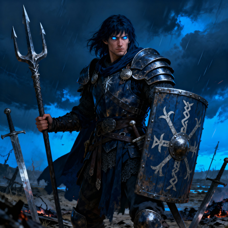 Viking Fighter: Grimdark D&D Character Illustration Viking Fighter: Grimdark D&D Character Illustration