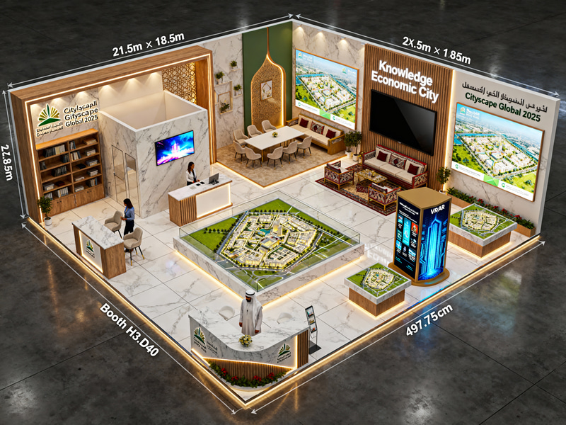 Stunning Exhibition Booth Design for Knowledge Economic City Stunning Exhibition Booth Design for Knowledge Economic City