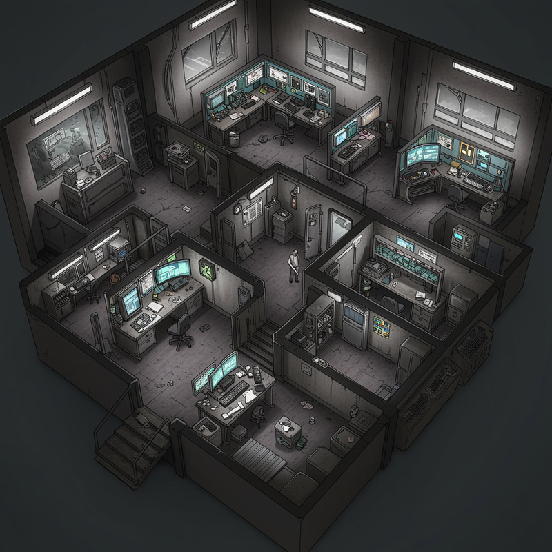 Futuristic Cyberpunk Lab Design Overview Futuristic Cyberpunk Lab Design Overview