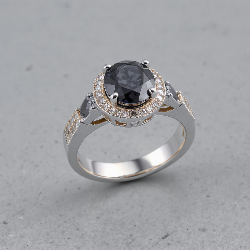 Futuristic Tech Necklace with Gold and Silver Elements Futuristic Tech Necklace with Gold and Silver Elements