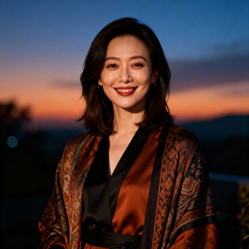 Stunning Portrait of an Asian Lady in Contemporary Style Stunning Portrait of an Asian Lady in Contemporary Style