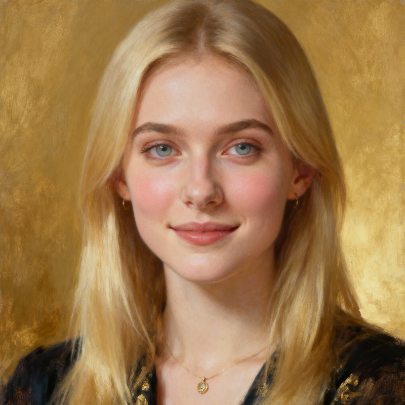 Timeless Portrait of a Blonde Woman Timeless Portrait of a Blonde Woman