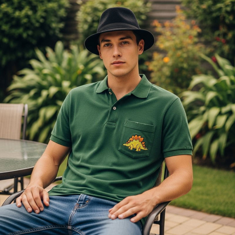 Dinosaur Polo T-Shirt for Kids