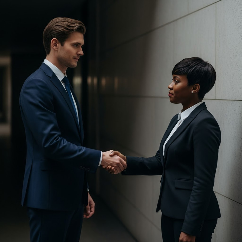 Handshake in Shadow: Unity and Collaboration