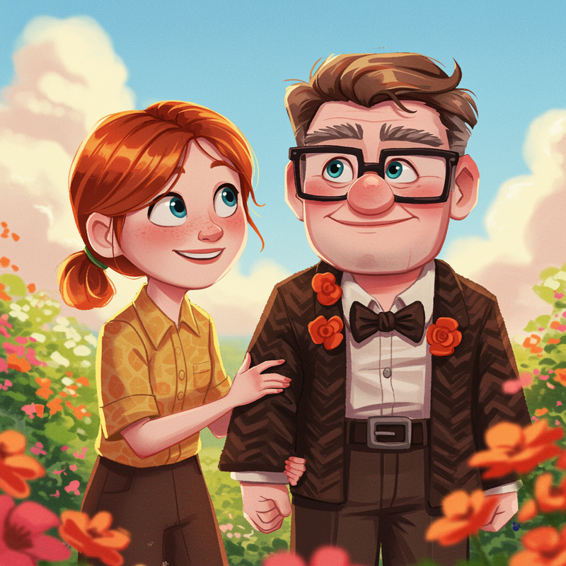 Pixar-Style 'Married Life' Illustration from Up