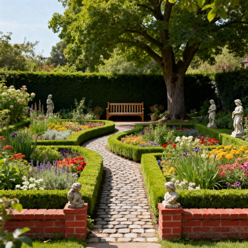 Beautiful 17m x 4m Garden Design Layout