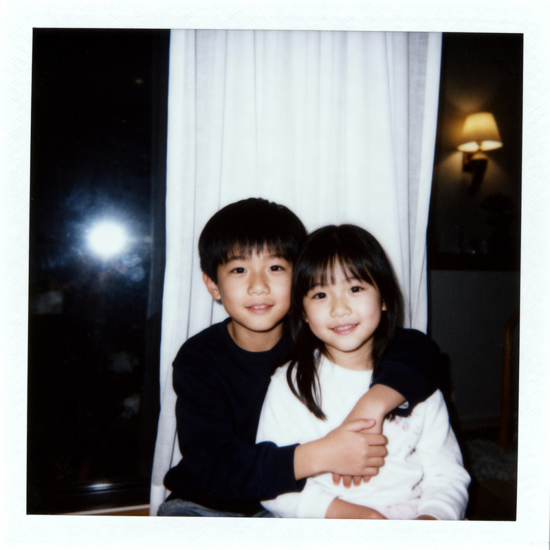 Captivating Polaroid-Style Photograph of a Couple