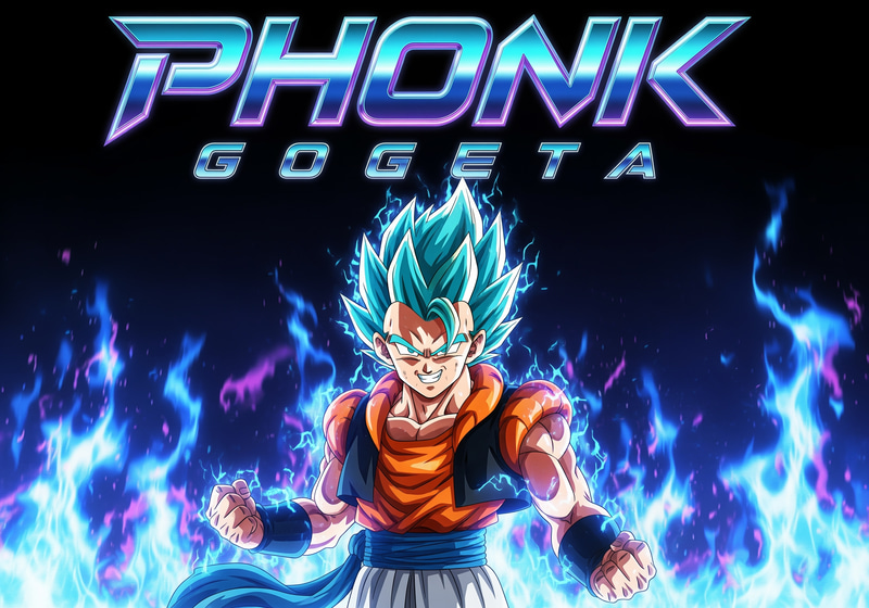 Gogeta Super Saiyan Blue Phonk Album Cover Art Gogeta Super Saiyan Blue Phonk Album Cover Art