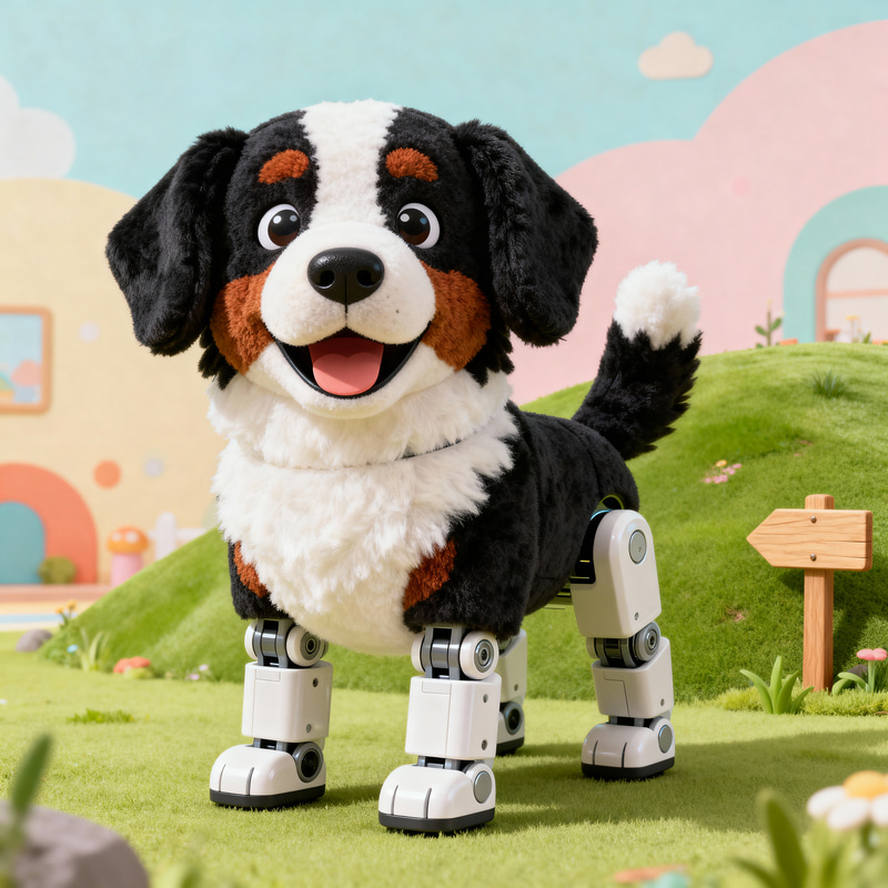 Bernese Mountain Cartoon Animatronic Fun Bernese Mountain Cartoon Animatronic Fun