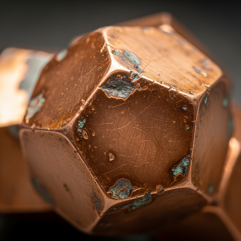 Copper Metal Structure: Crystalline Design