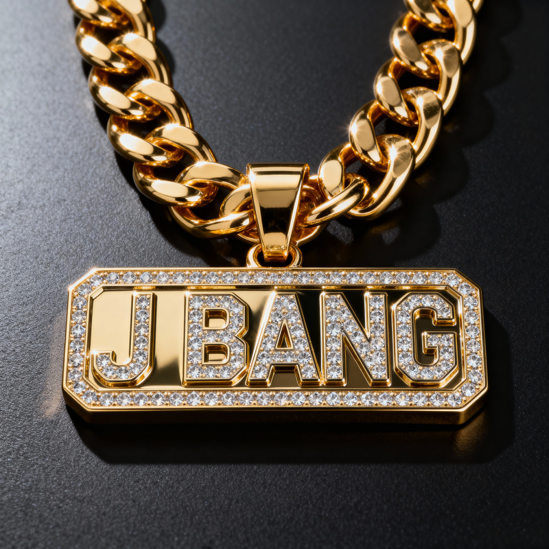 Bling J BANG Rapper Chain Pendant Bling J BANG Rapper Chain Pendant