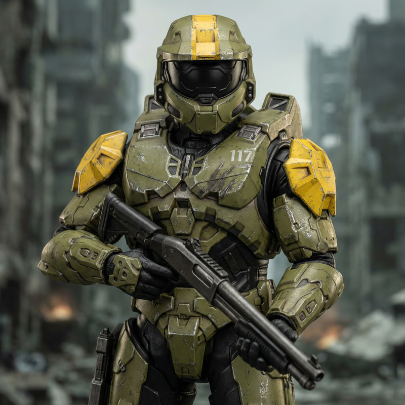 Halo Spartan II CQB Armor - Green & Yellow