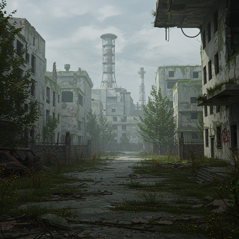 Ancient City Inspired by Chernobyl Ancient City Inspired by Chernobyl