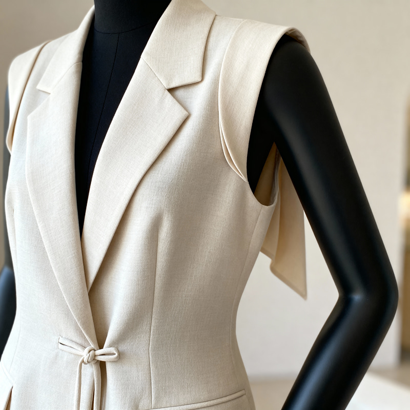 Sophisticated Sleeveless Blouse Design for Luxury Brand Sophisticated Sleeveless Blouse Design for Luxury Brand