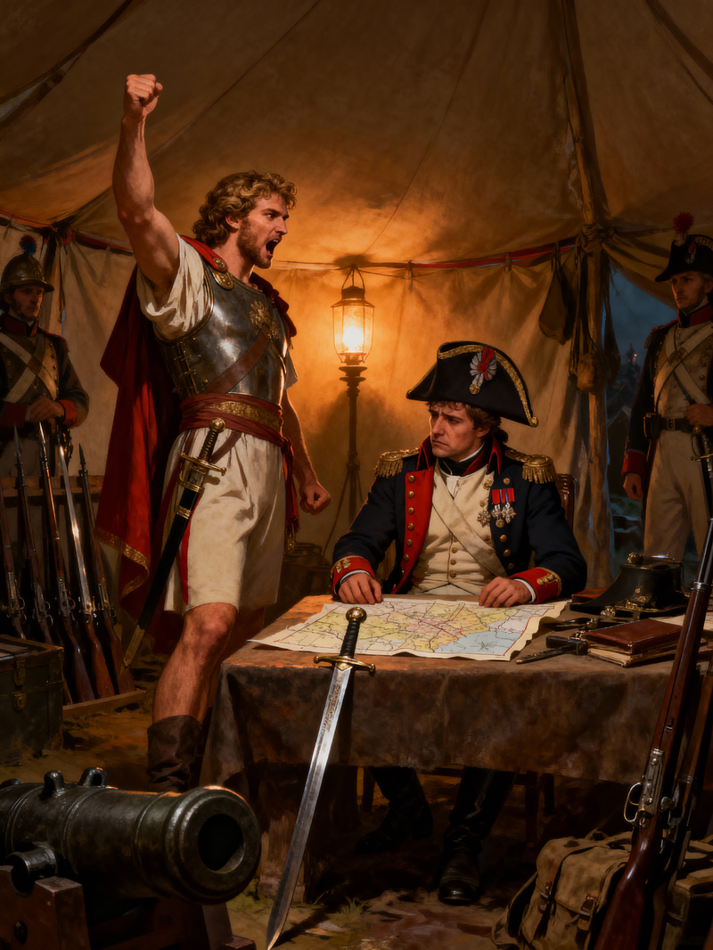 Alexander I Confronts Napoleon in Military HQ Alexander I Confronts Napoleon in Military HQ