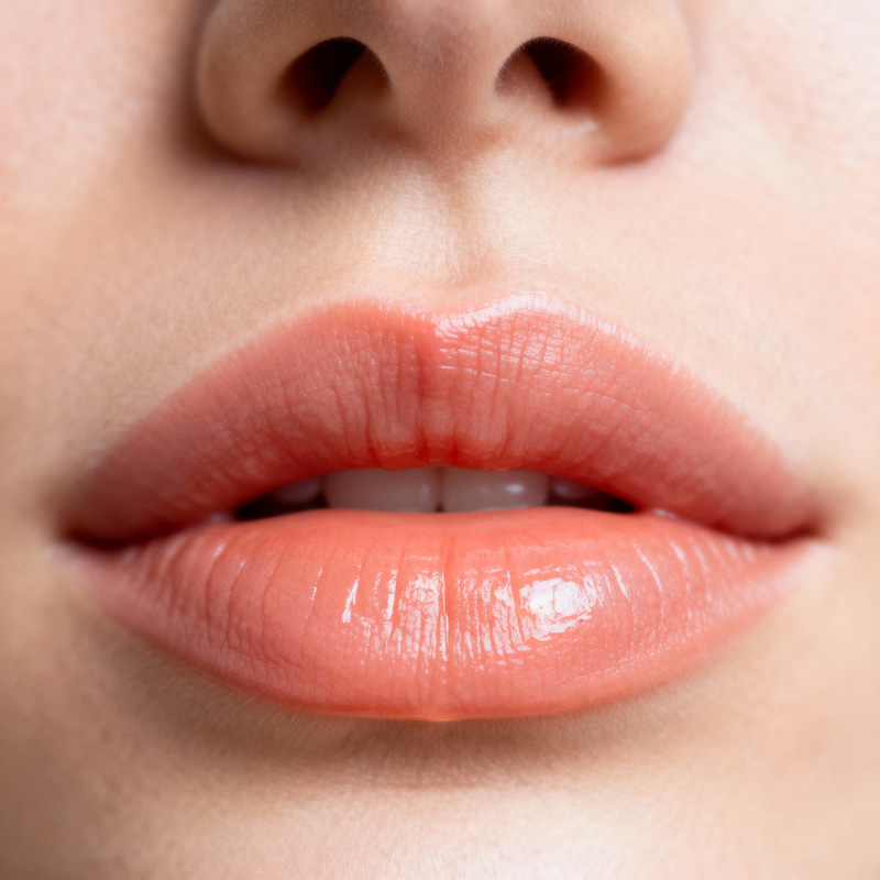 Beautiful and Hydrated Women's Lips Close-Up Beautiful and Hydrated Women's Lips Close-Up
