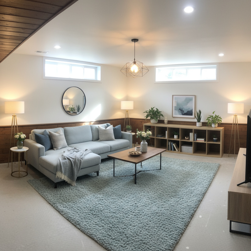 Bright & Inviting Modern Basement Interiors Bright & Inviting Modern Basement Interiors