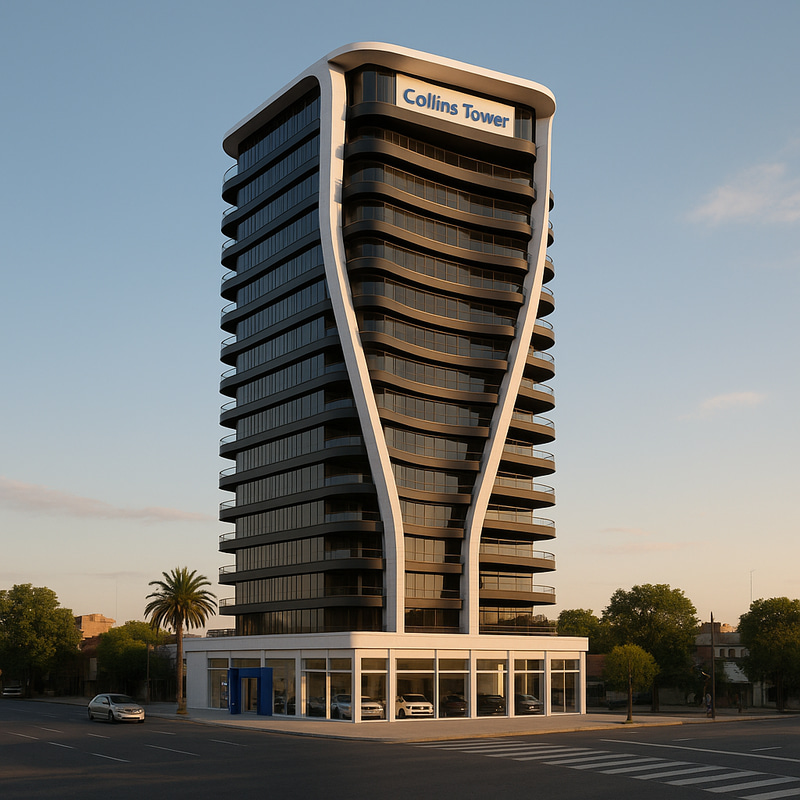Collins Towers: Stunning Architecture & Car Dealership Collins Towers: Stunning Architecture & Car Dealership